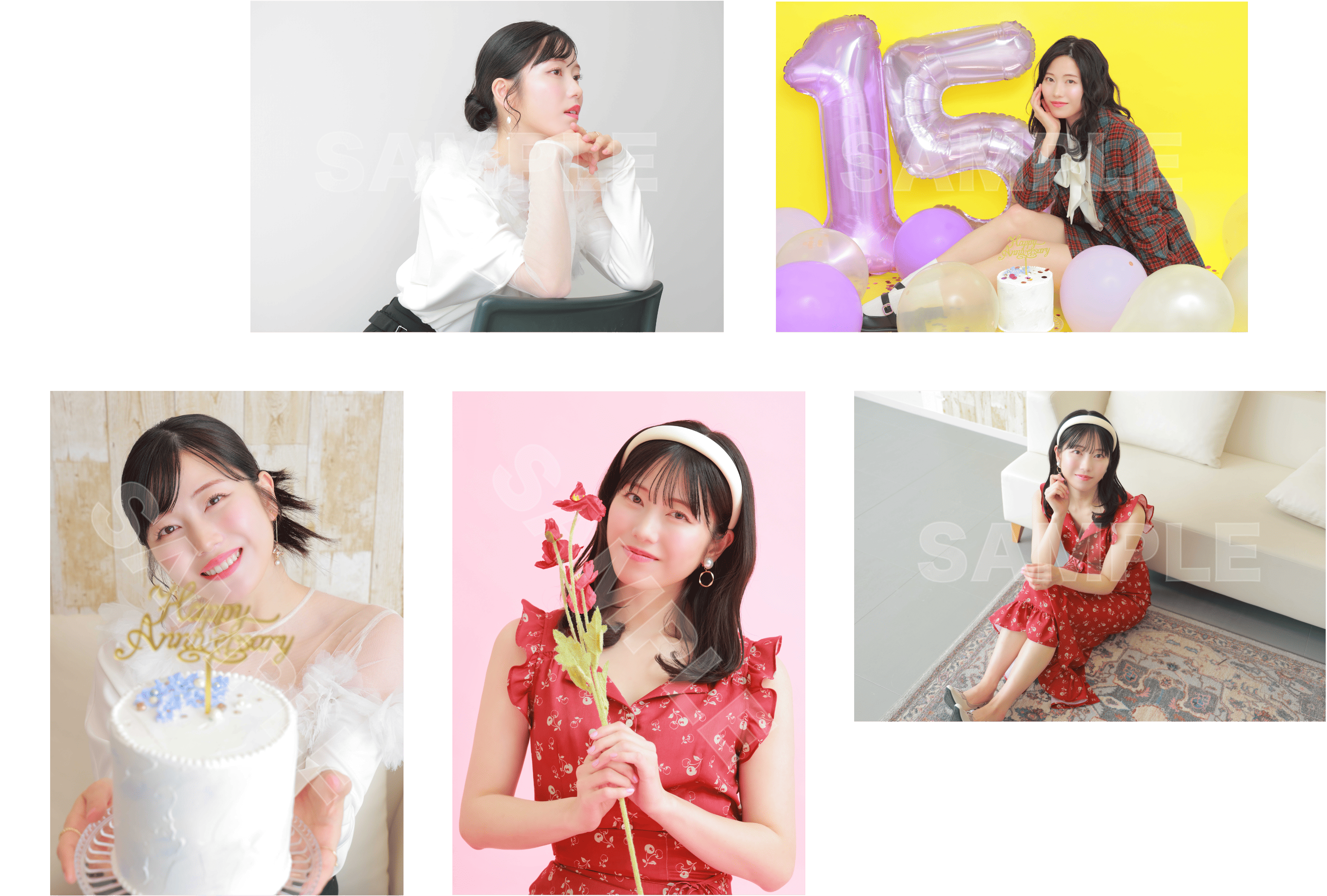 横山由依ミニ生写真セットB(5枚入り)